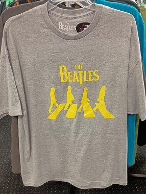 The Beatles Yellow Abbey Road Graphic Tee - Gray Heather
